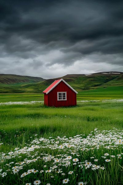 Red House Meadow by Poster Art Shop