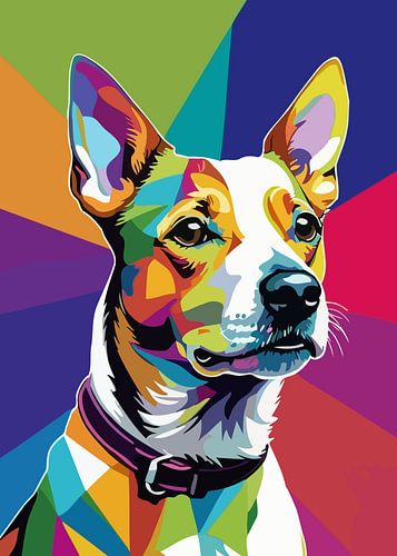 Jack Russell Terrier Pop Art Stijl