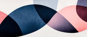 Abstracte kleurvormen - modern en elegant van Poster Art Shop