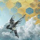 Bird in the sky van Vlindertuin-Art thumbnail