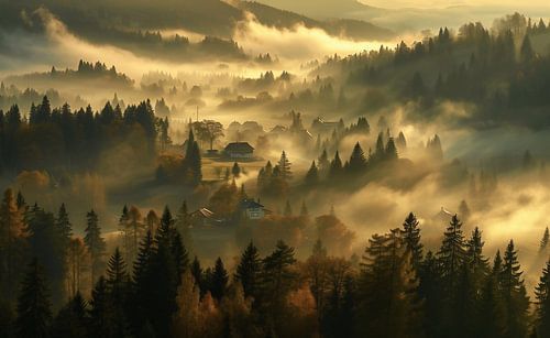 Herbstliche Bergszenerie