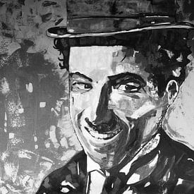 Charlie Chaplin "Lächeln von Kathleen Artist Fine Art
