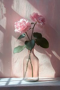 Danse des ombres avec des roses