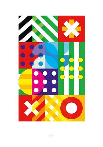 Patchwork de couleurs joyeuses