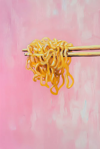 Nudeln auf Rosa I
