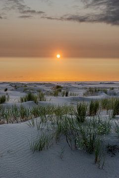 Coucher de soleil sur la plage sur Lydia