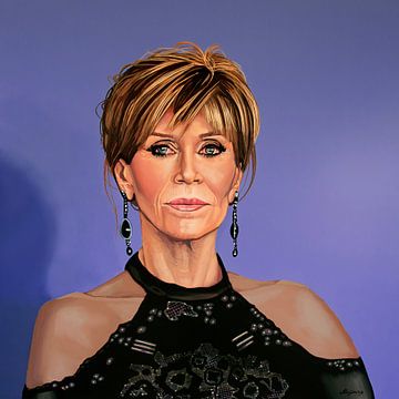 Jane Fonda Malerei von Paul Meijering