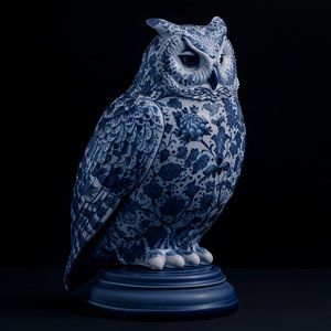 Delft Blue Eule