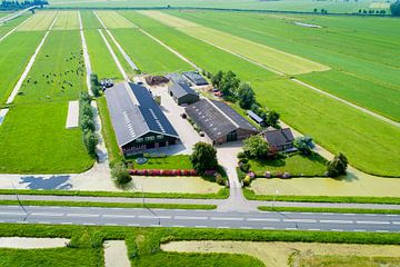 Luchtfoto Boerderij Schoonenburgweg van Richard van Hoek