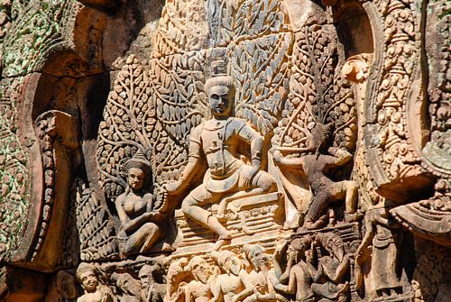 detail decoratie Banteay Srei, Angkor Wat