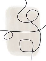 Moderne Abstracte Kunst - Lijnen 1