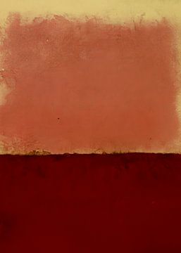 Modernes abstraktes Wabi-Sabi in Rot, Orange, Gelb von Studio Allee