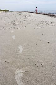 Des pas dans le sable sur Map of Joy