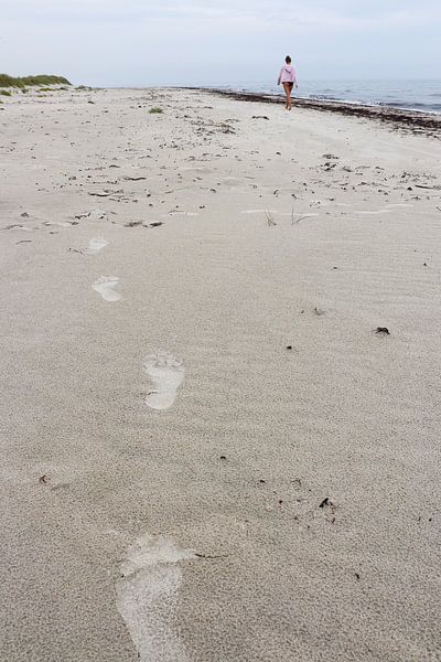 Footsteps in the sand by Map of Joy