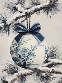 Blue Christmas Ornament