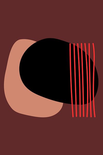 Bordeaux Colour Abstract Illustration by ComfortQ