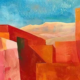 Modern abstract schilderij van Abstract Schilderij