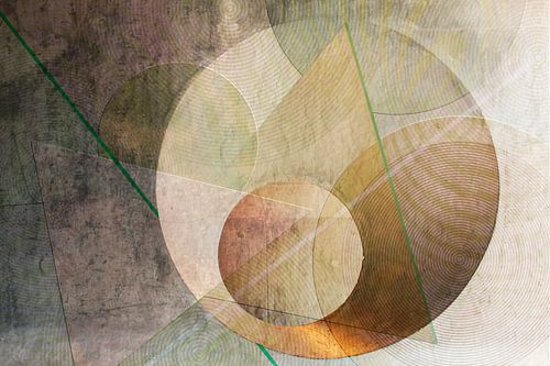 Cubism yellow tones