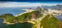 Panorama landschapsgezicht van de Suikerbroodberg naar Rio de Janeiro van Dieter Walther thumbnail