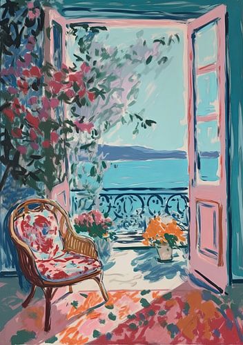 Matisse inspiriert Mediterran von Niklas Maximilian