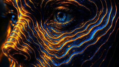 Heldere visioenen in een futuristisch gezicht