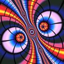 Neon Crazy Eyes by Heidemarie Andrea Sattler thumbnail