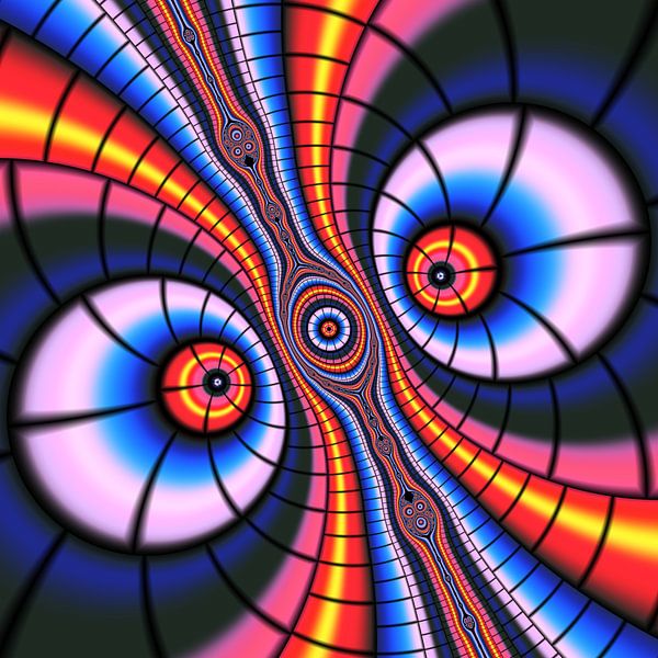 Neon Crazy Eyes by Heidemarie Andrea Sattler