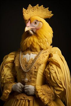 Victorian chicken by Uncoloredx12