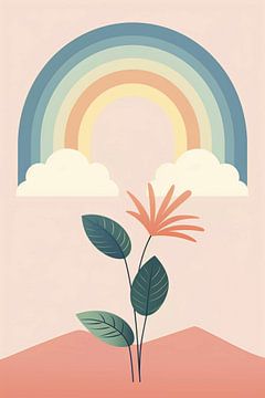 Pflanze und der Regenbogen von haroulita