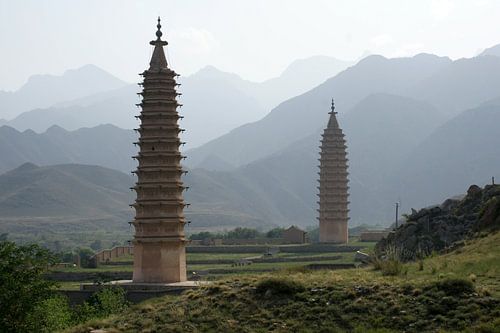 Pagodes jumelles Baisikou de la dynastie Xia de l'Ouest