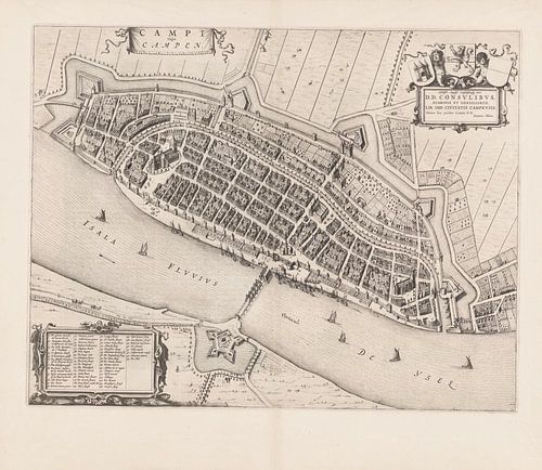 Carte de Kampen de 1652