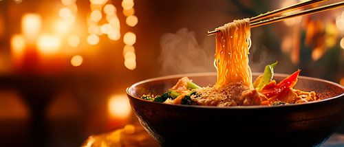 Steamed dumplings in a savoury ambience