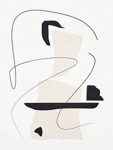Organische abstrakte Kunst – Erdtöne