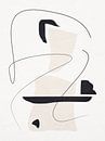 Organische abstracte kunst - aardse tinten van Online Arts thumbnail