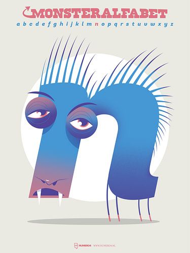 Monsteralfabet letter N