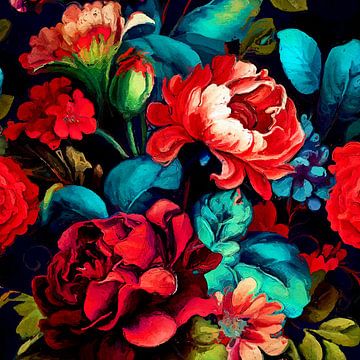 Rode bloemen #bloemen van JBJart Justyna Jaszke