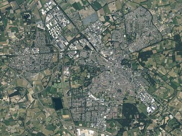 Aerial photo of Almelo by Maps Are Art