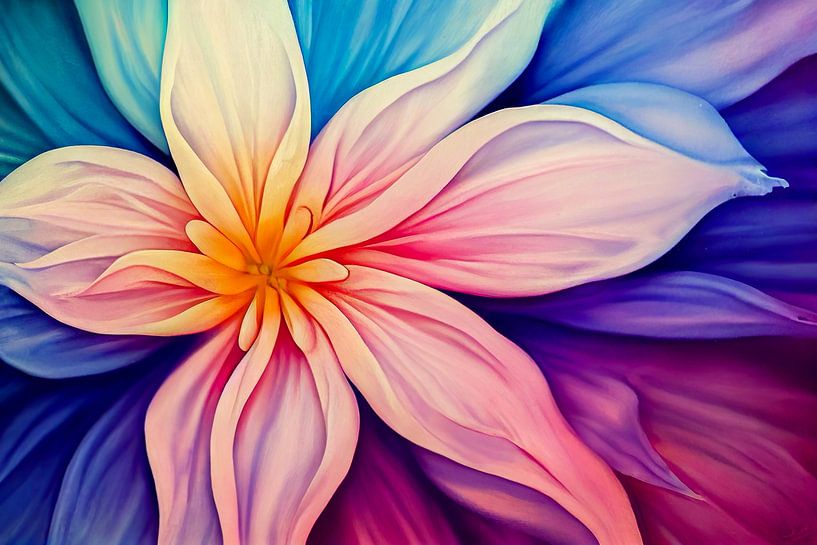 Pastelkleurige bloemenachtergrond, kunstillustratie van Animaflora PicsStock