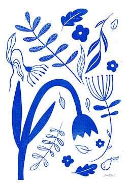 Blue Flowers by Baroo Bloom