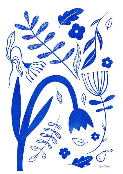 Blaue Blumen von Baroo Bloom