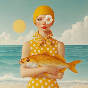 Beach vibes III van Mirjam Duizendstra