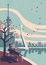 L'automne à Rotterdam par Eduard Broekhuijsen Aperçu