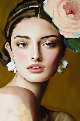 Illustriertes Porträt "Julia"