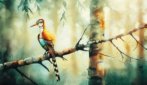 Fantaisie de l'oiseau de paradis