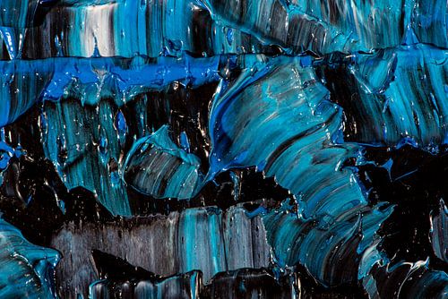 closeup van olieverf op canvas