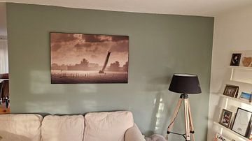 Kundenfoto: Skûtsje in der Abendsonne und bei Regenwetter von ThomasVaer | Tom Coehoorn