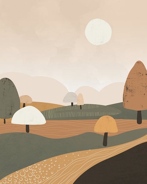 Bomen en een riviertje 2