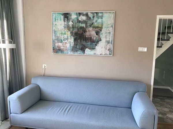 Klantfoto: Angie green van Atelier Paint-Ing, op canvas