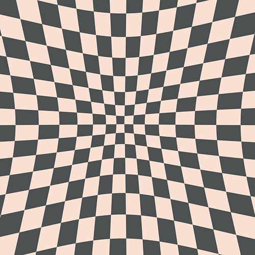 Retro Schaakbord Fantasie Abstractie