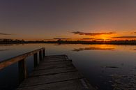 Coucher de soleil à Westenholte, Zwolle par Dennie Jolink Aperçu